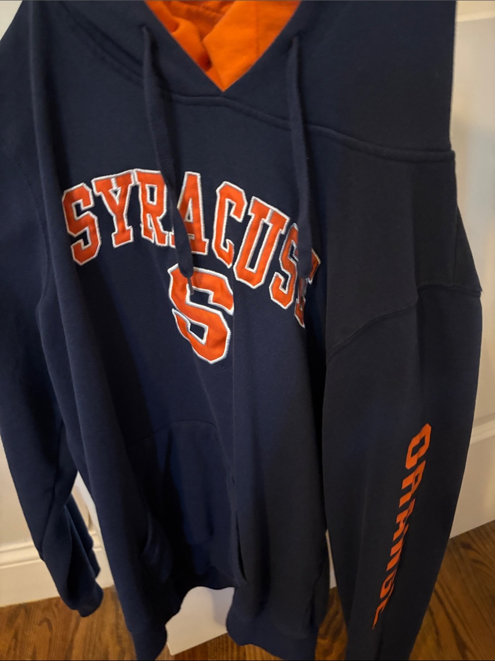Syracuse Navy & Orange Hooded Sweatshirt - Unbranded